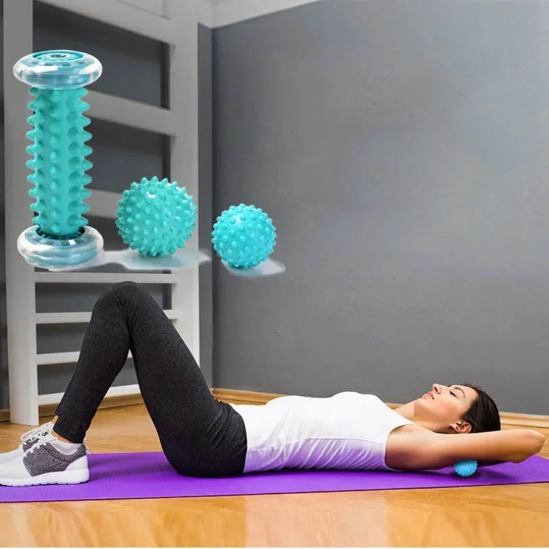 Rodillo Ergonómico Masajeador de Pies y Bolas de Masage
