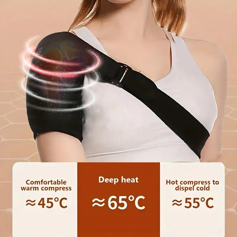 Hombrera Ajustable con Calor y Función de Masaje