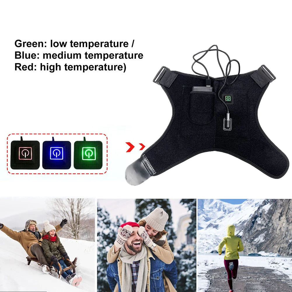 Hombrera Ajustable con Calor y Función de Masaje