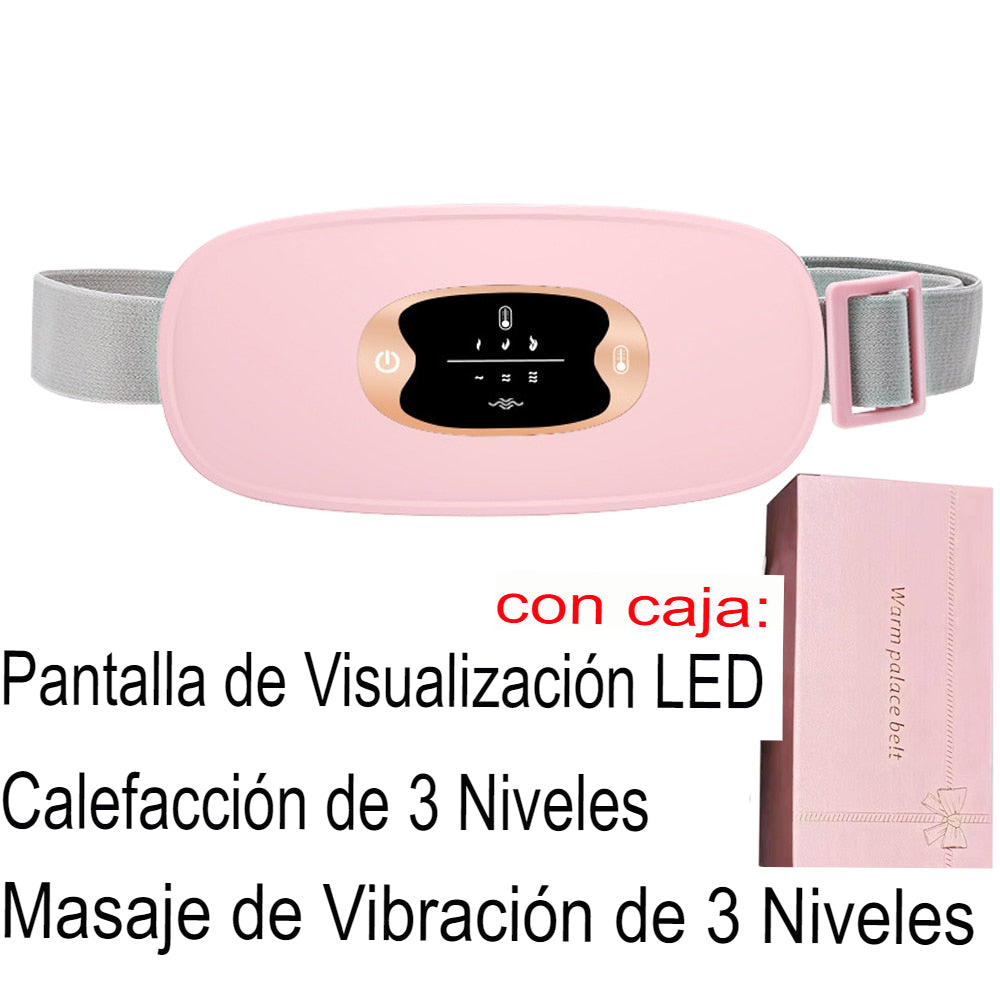 Almohadilla De Masaje Calefactora y Vibratoria Para Alivio de Cólicos Menstruales