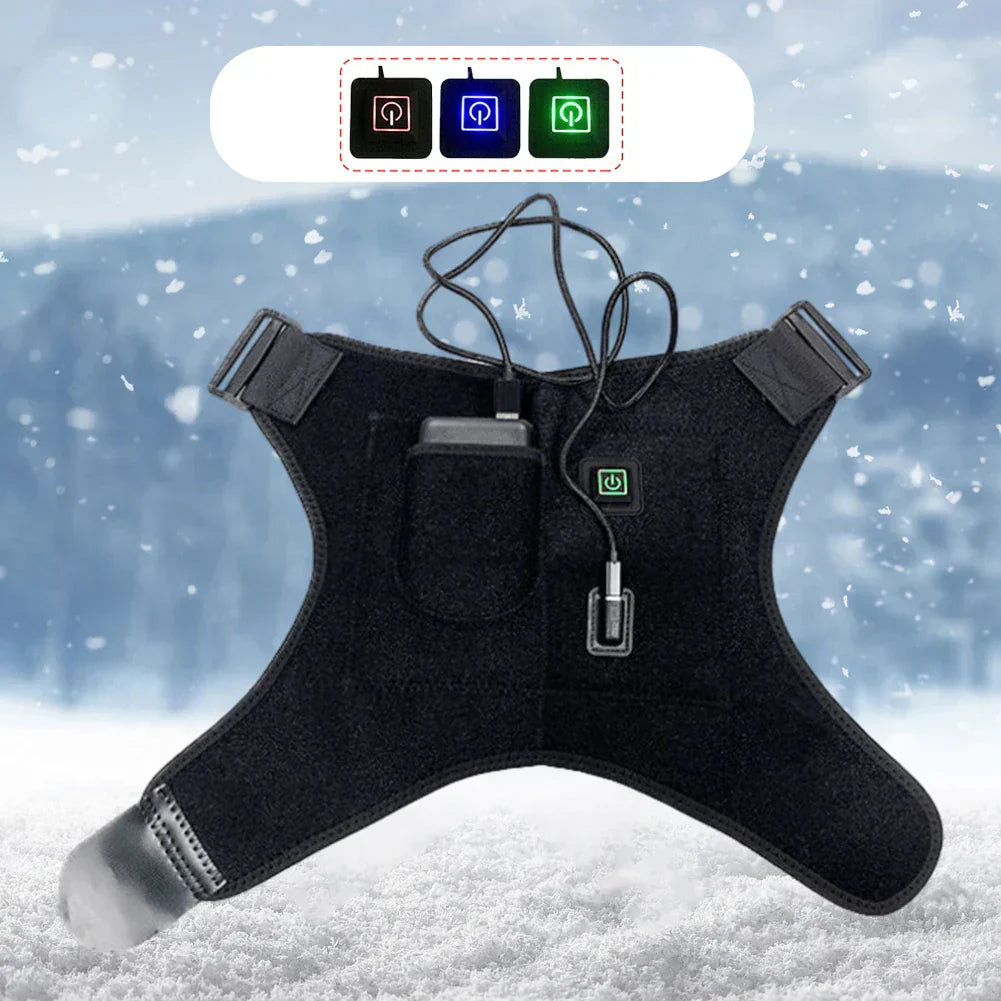 Hombrera Ajustable con Calor y Función de Masaje