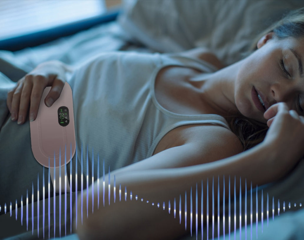 Almohadilla De Masaje Calefactora y Vibratoria Para Alivio de Cólicos Menstruales