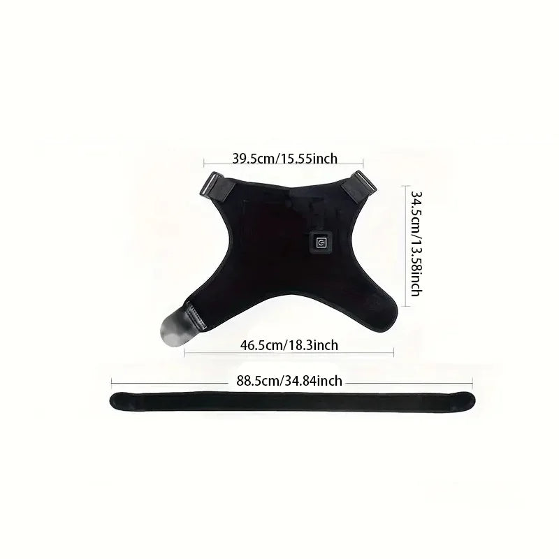 Hombrera Ajustable con Calor y Función de Masaje