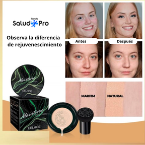 Crema Base Maquillaje Moisture Cushion Hidratante con Efecto Corrector Rejuvenecedor y Antiarrugas