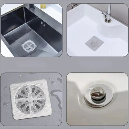 Filtro Adhesivo para Desagüe de Ducha Antiatascos – Pack de 20 Parches Atrapa Pelos