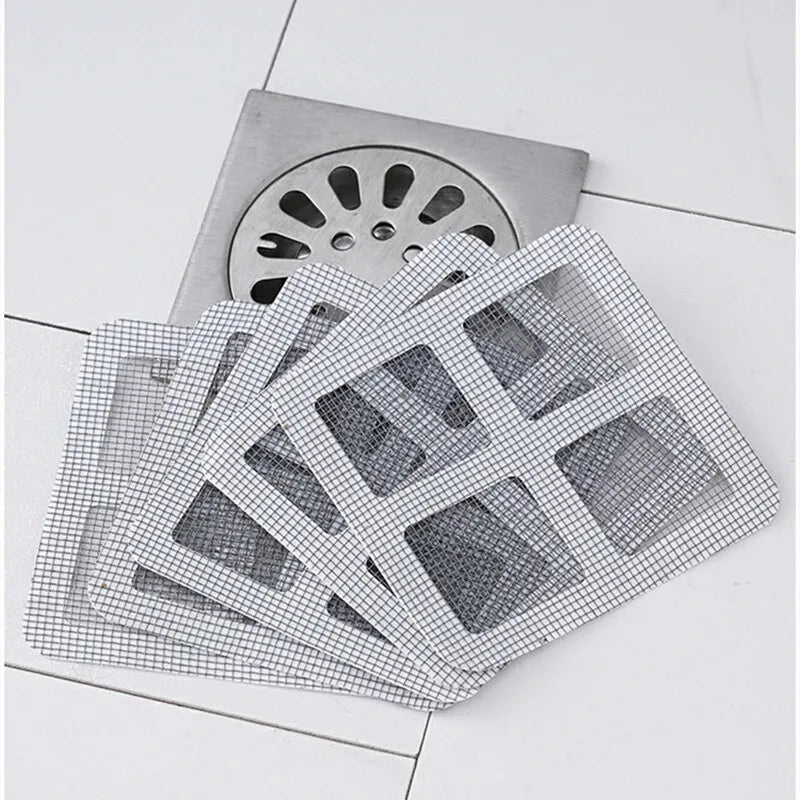 Filtro Adhesivo para Desagüe de Ducha Antiatascos – Pack de 20 Parches Atrapa Pelos