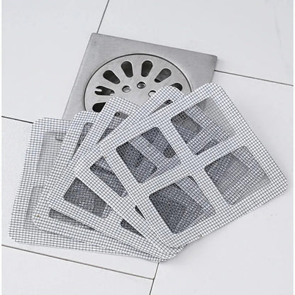 Filtro Adhesivo para Desagüe de Ducha Antiatascos – Pack de 20 Parches Atrapa Pelos