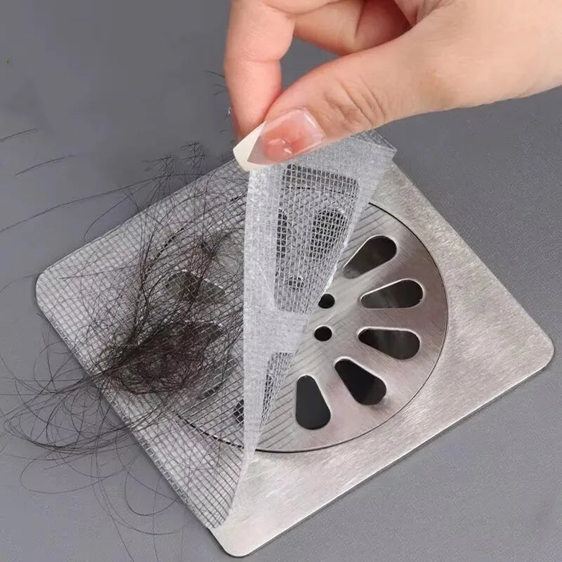 Filtro Adhesivo para Desagüe de Ducha Antiatascos – Pack de 20 Parches Atrapa Pelos