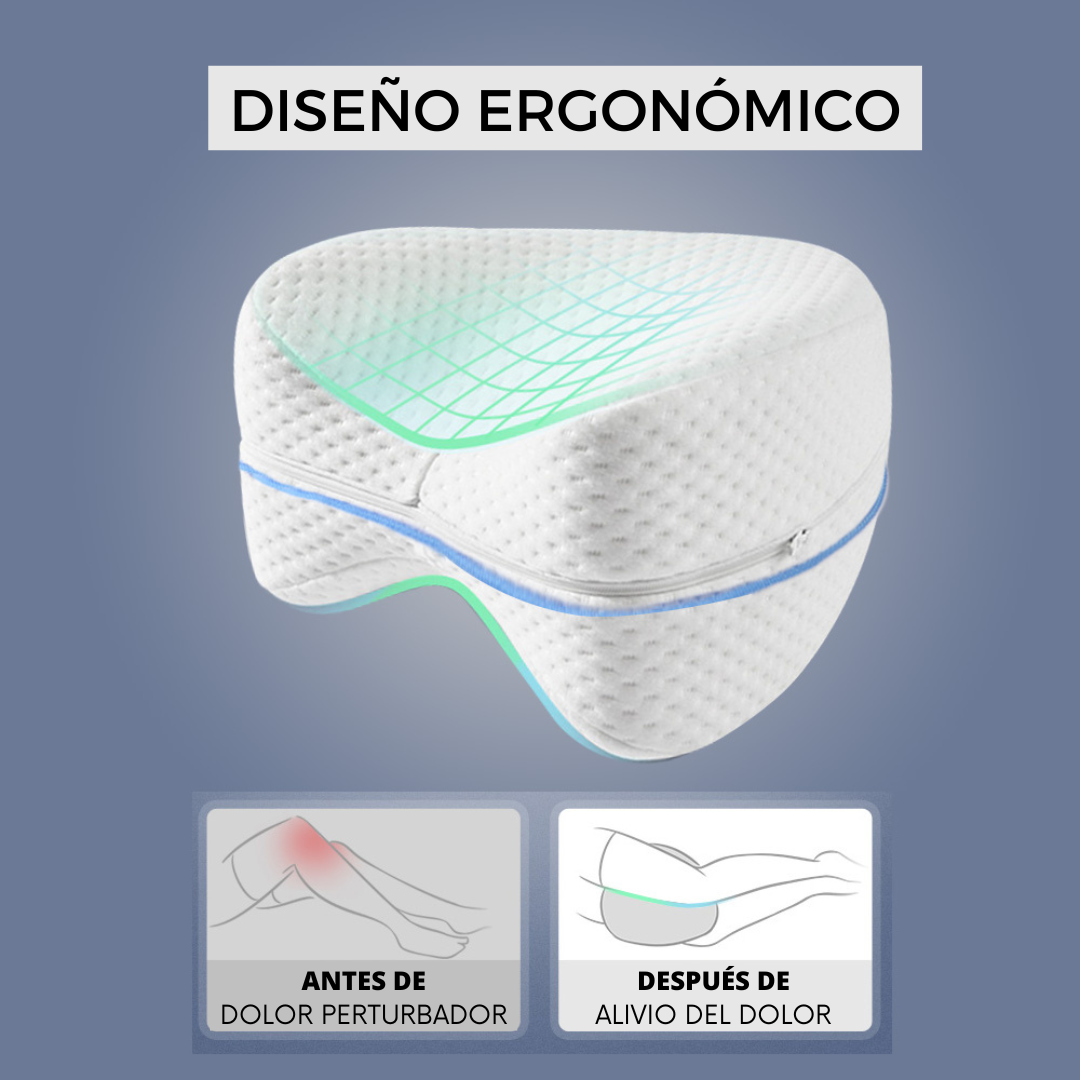 Cojín Ergonómico para Descanso De Las Piernas, Colluna Vertebral, Confort y Apoyo para la Rutina Nocturna