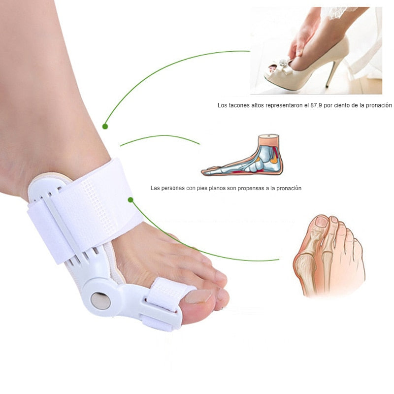 Corrector de Juanetes Para Dedos Hallux Valgus | Alivio del Dolor y Cuidado del Pie (2 Uds)