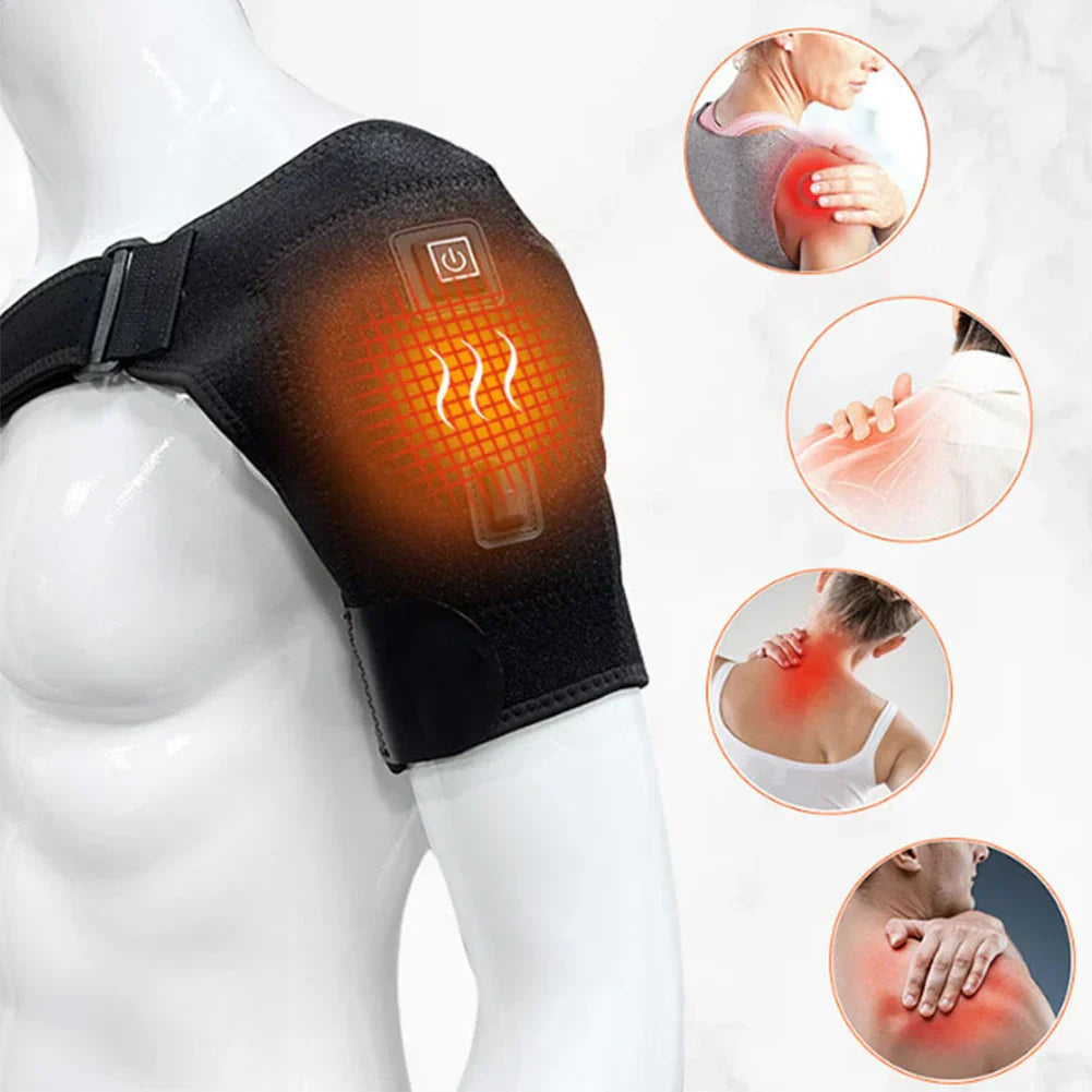Hombrera Ajustable con Calor y Función de Masaje