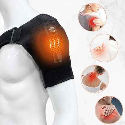 Hombrera Ajustable con Calor y Función de Masaje